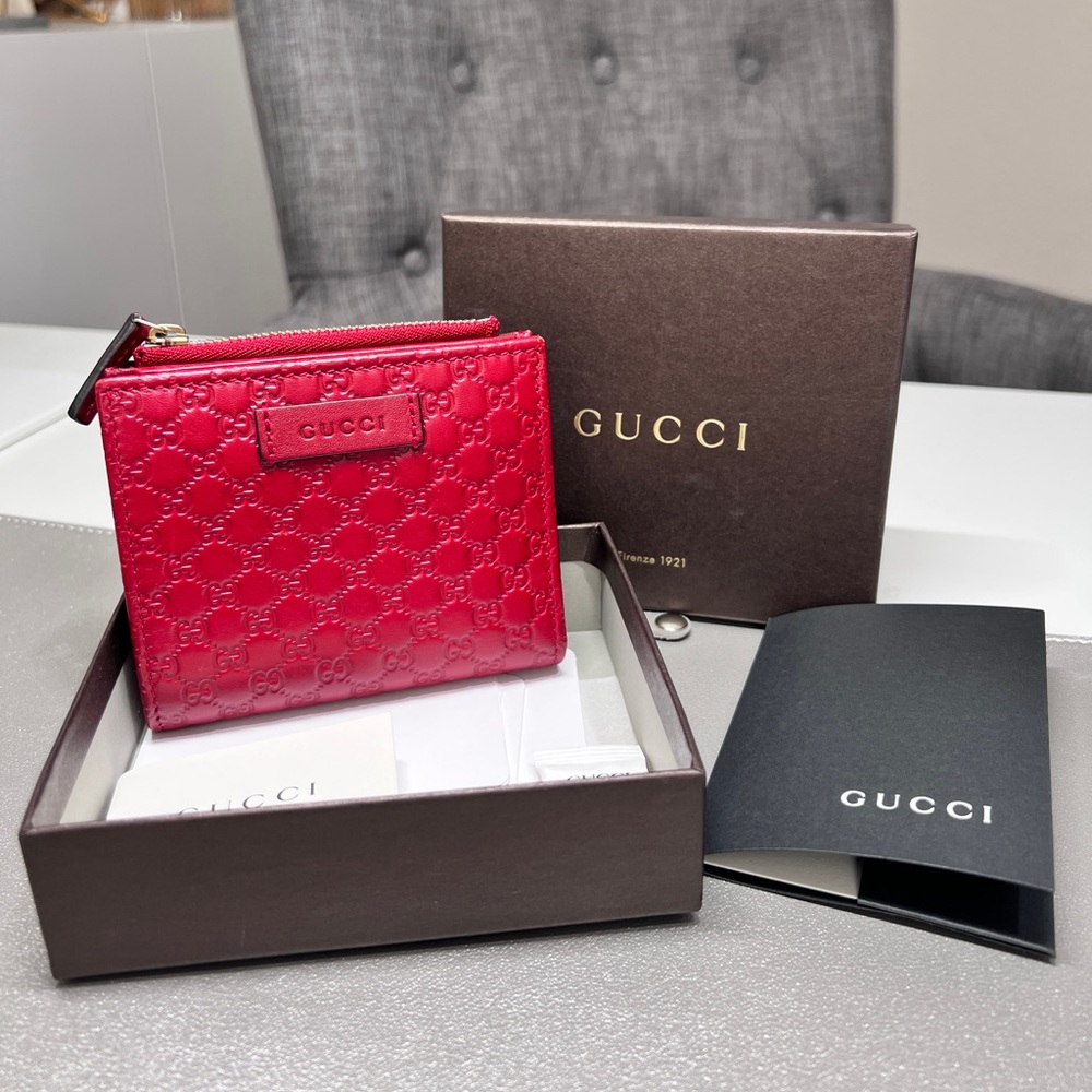 Gucci microguccissima bi-fold wallet/ card holder